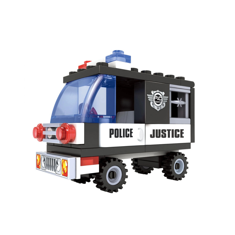 kompatibilní stavebnice bloxo policejní auto 48 ks