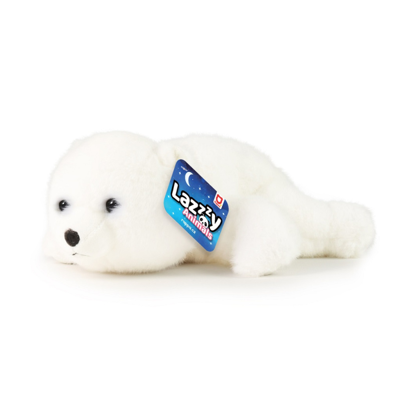 Plyšový bílý medvěd LAZZY ANIMALS 29 cm