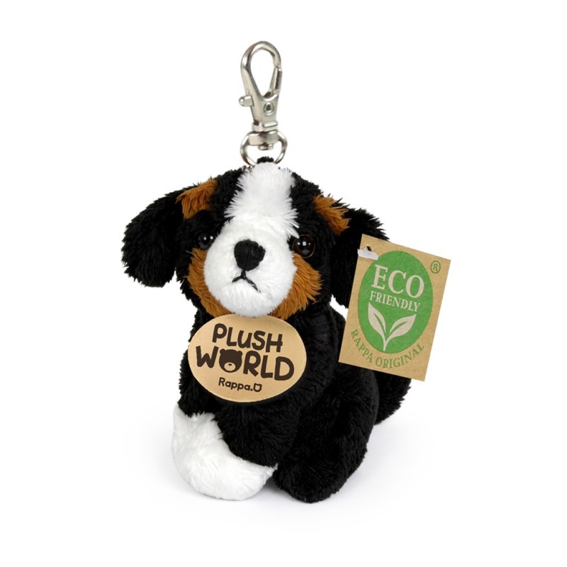 Rappa Plyšová klíčenka, přívěsek Pes bernský salašnický 9 cm ECO-FRIENDLY PLUSH WORLD