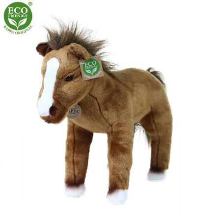Plyšový kůň stojící 32 cm ECO-FRIENDLY