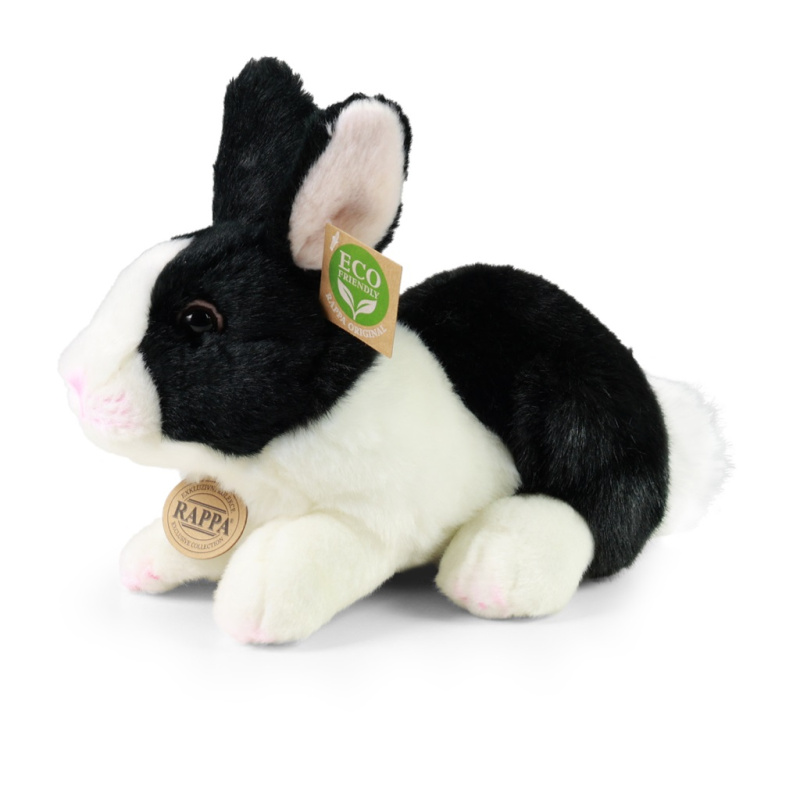 Eco-Friendly Rappa králík bílo černý ležící 23 cm
