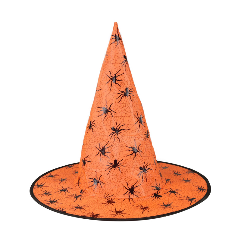klobouk čarodějnický/halloween oranžový