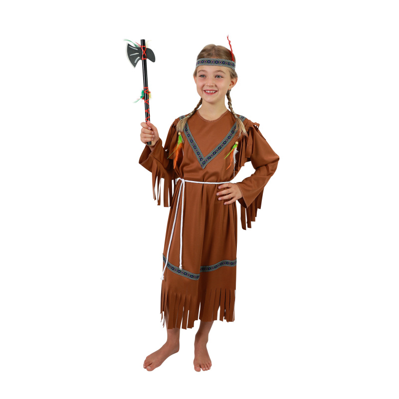 Dětský kostým Indiánka s čelenkou