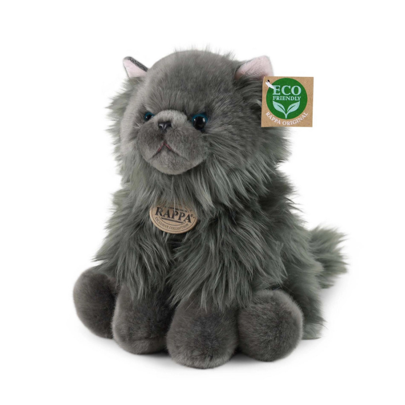 Rappa Plyšová kočka britská sedící 30 cm ECO-FRIENDLY