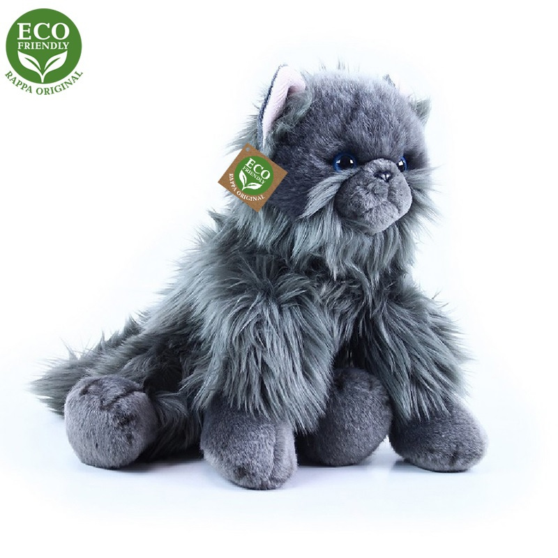 Rappa Plyšová kočka britská sedící 30 cm ECO-FRIENDLY