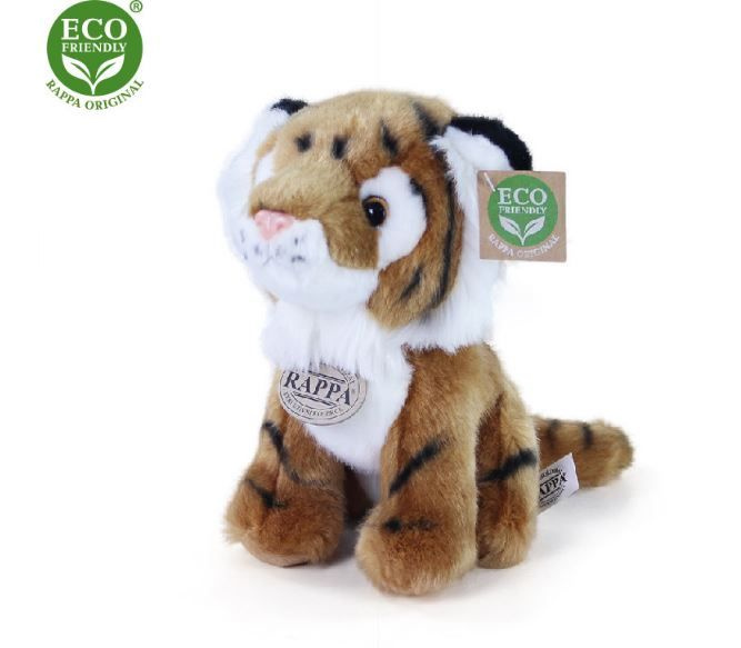 Plyšový tygr sedící 18 cm ECO-FRIENDLY