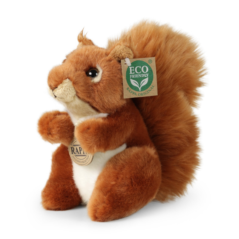 Rappa Plyšová veverka sedící 18 cm ECO-FRIENDLY
