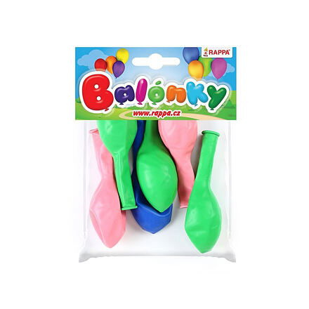 Rappa Balónek nafukovací 30 cm 6 ks v sáčku
