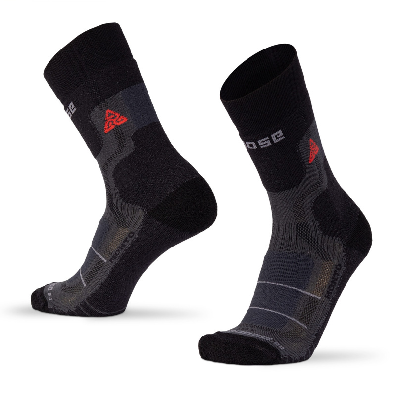 MONTO merino funkční podkolenky Moose šedá XS