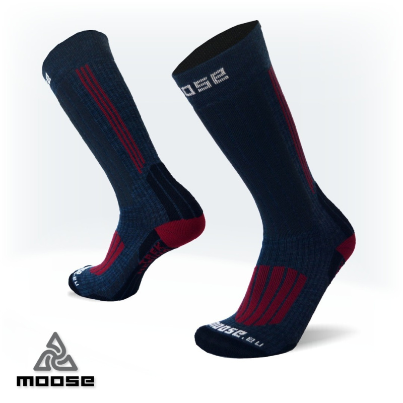 TREK turistické merino ponožky Moose modrá XL
