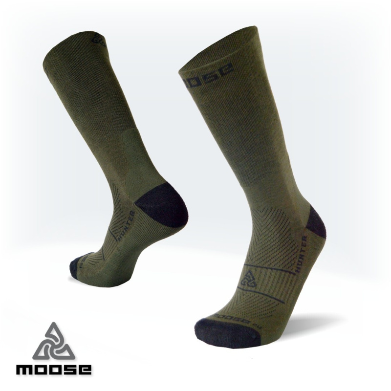 HUNTER army outdoorové ponožky Moose zelená L