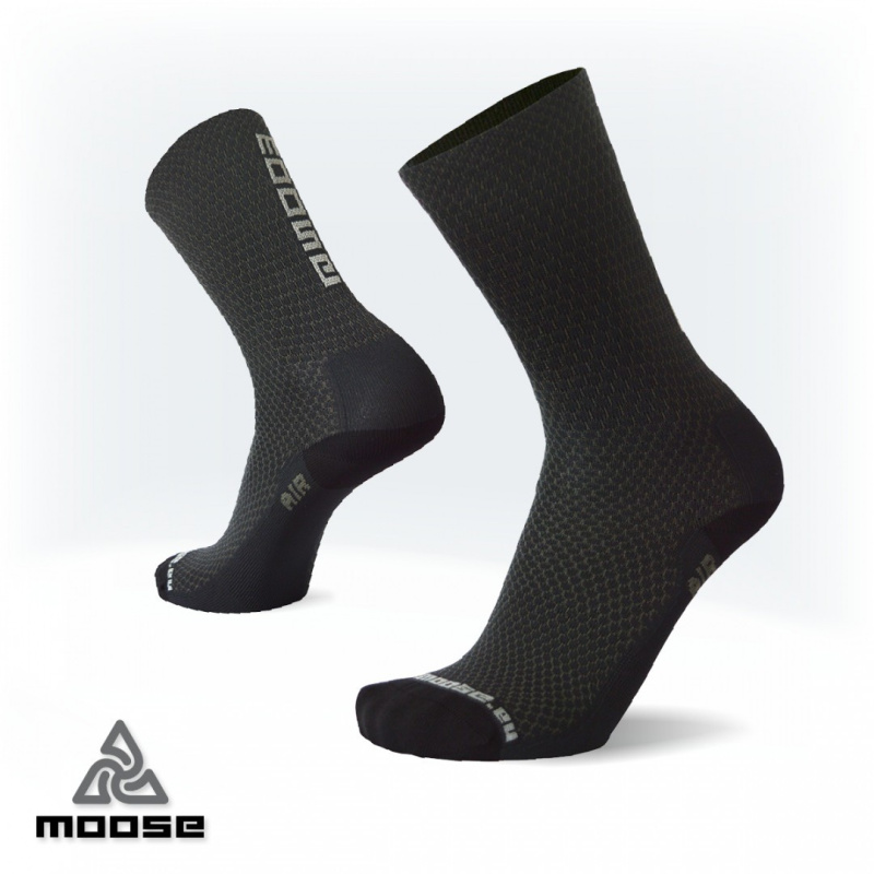 RACE AIR sportovní ponožky Moose černá XL