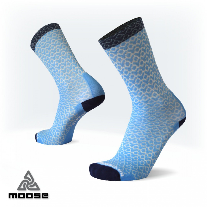 RACE AIR sportovní ponožky Moose modrá XS