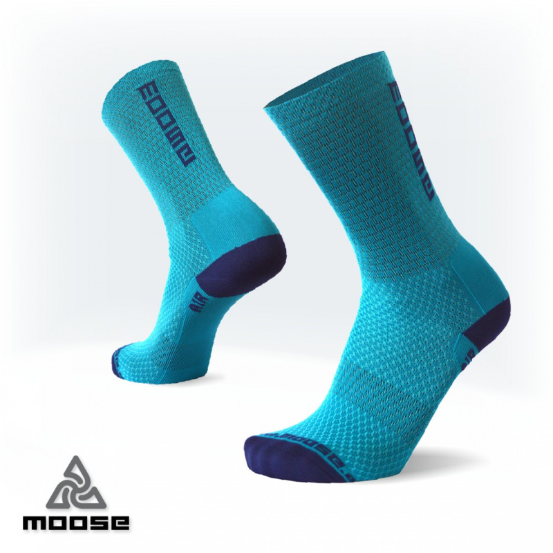RACE AIR sportovní ponožky Moose petrolejová S