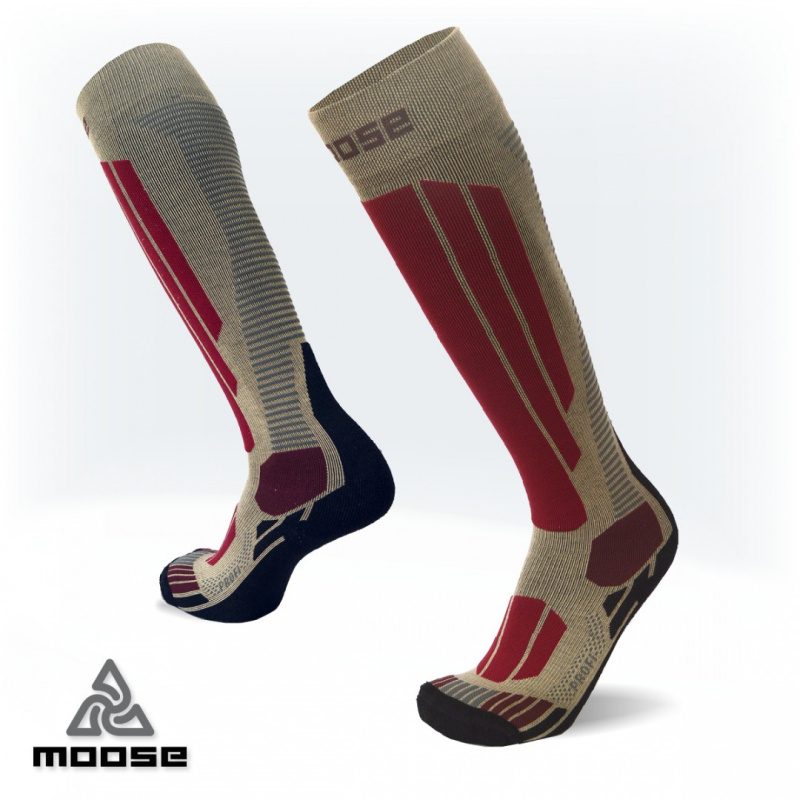 PROFI lyžařské podkolenky Moose béžová XS