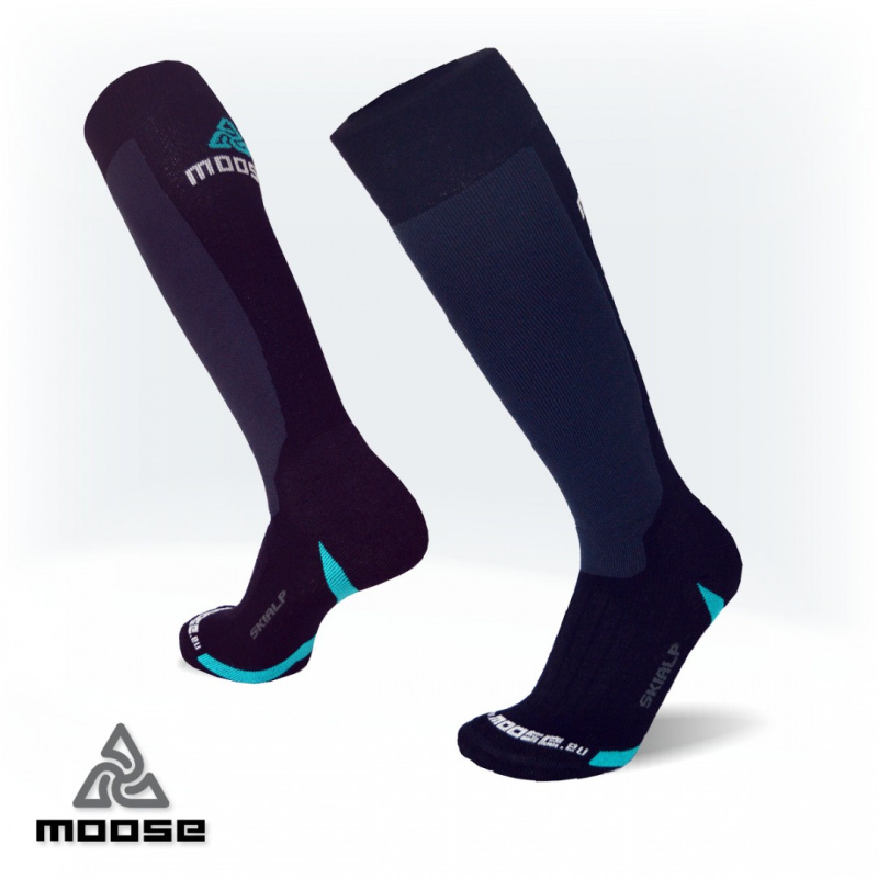 SKIALP merino celoelastické podkolenky Moose černá XL