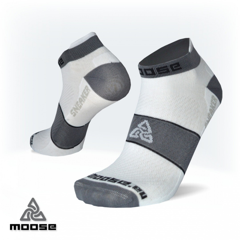 SNEAKER extra nízké ponožky Moose bílá L