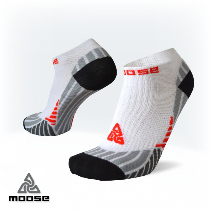 INSIDER sportovní kotníčkové ponožky Moose bílá XL