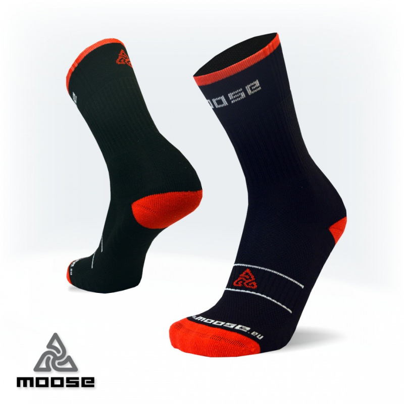 HIKE trekové ponožky Moose červená M