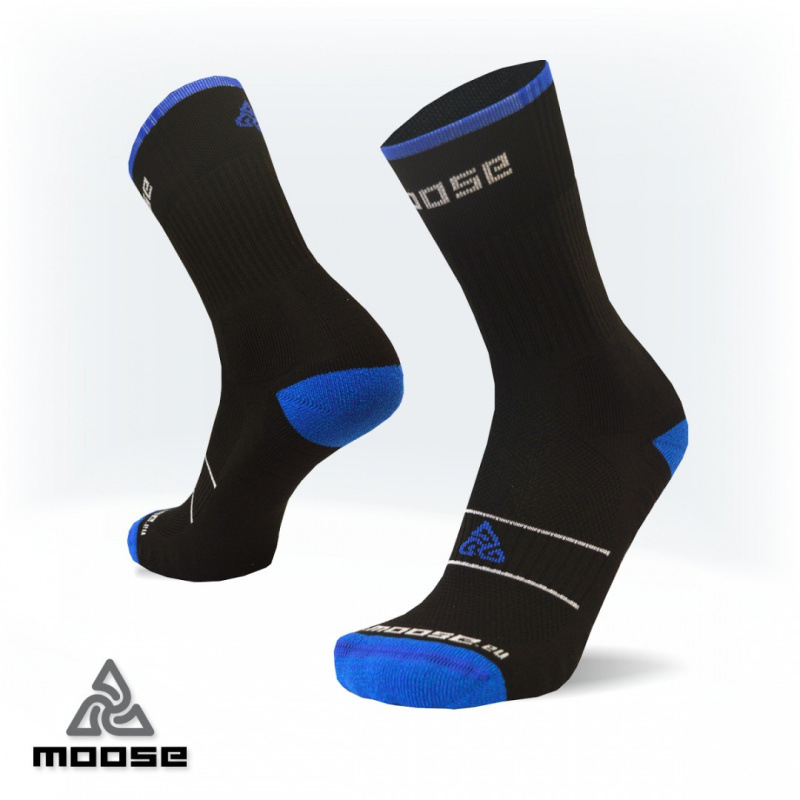 HIKE trekové ponožky Moose modrá XL