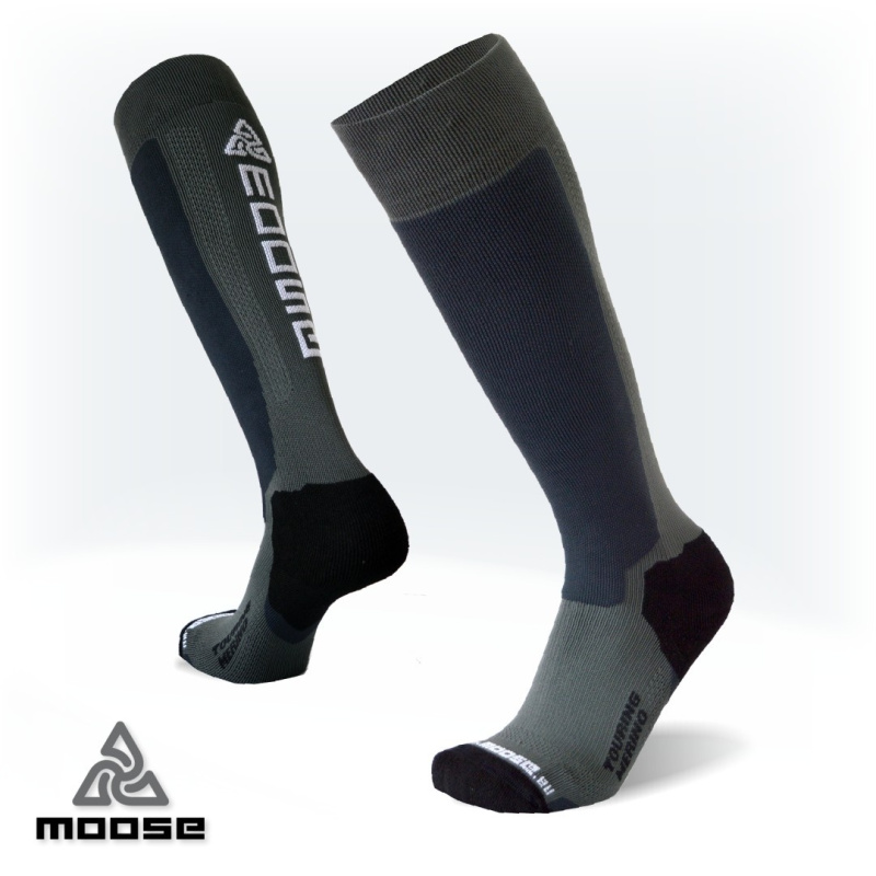 TOURING MERINO elastické funkční podkolenky Moose šedá XXL