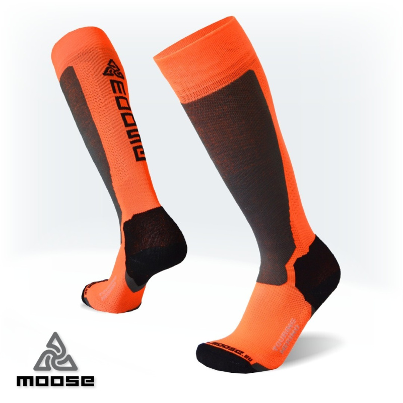 TOURING MERINO elastické funkční podkolenky Moose oranžová M