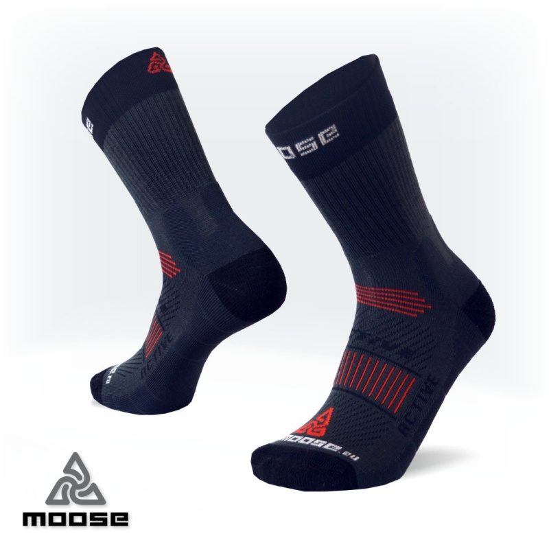 ACTIVE sportovní ponožky Moose šedá L