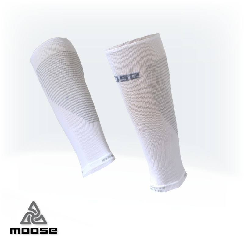 COMPRESS KINETIC kompresní návleky na lýtko Moose bílá XL