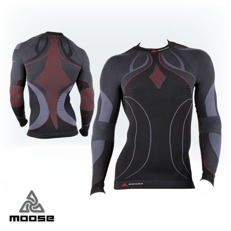 EXPEDITION TEE LSL MEN zimní funkční prádlo Moose šedá M / L