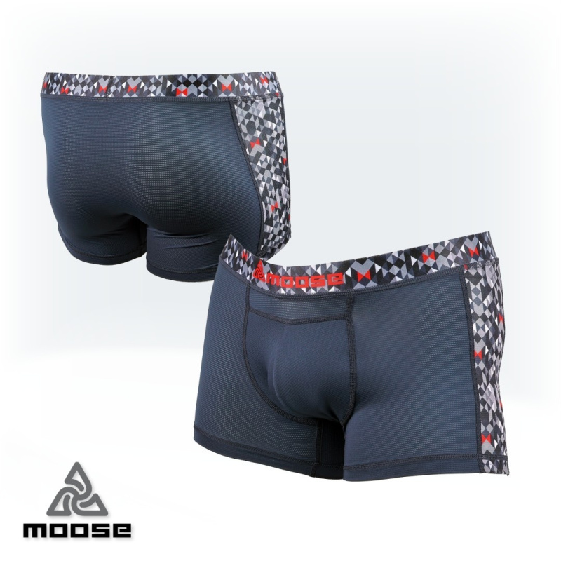TABIT BOXER MEN pánské rychleschnoucí funkční boxerky Moose šedá XXL