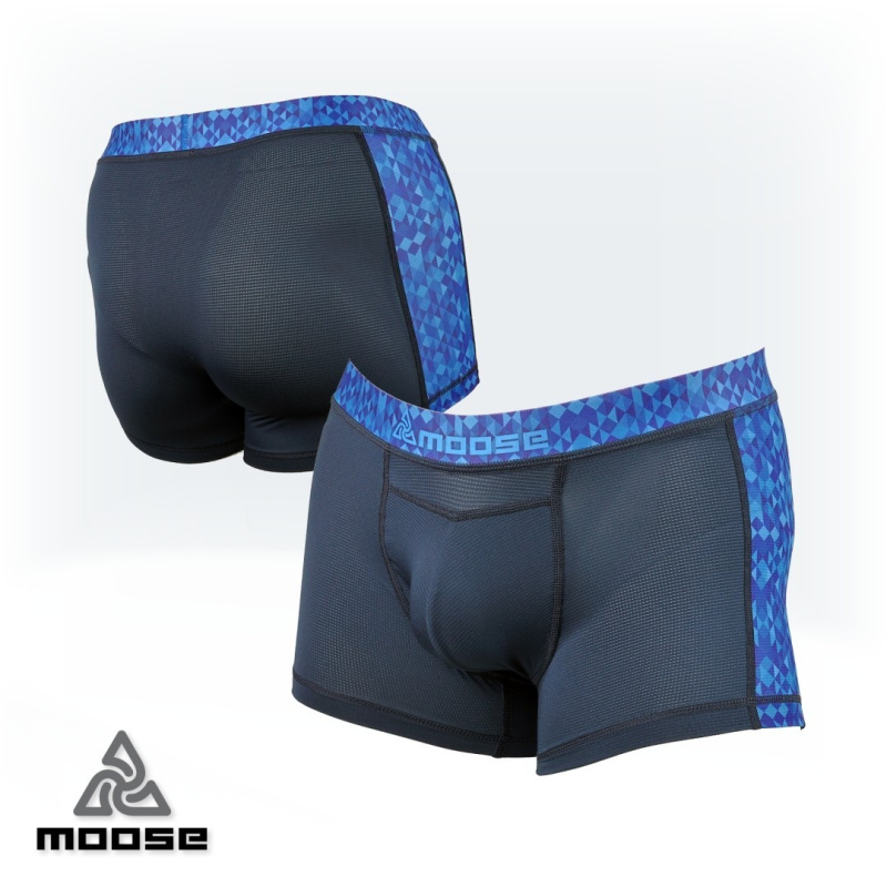 TABIT BOXER MEN pánské rychleschnoucí funkční boxerky Moose modrá M