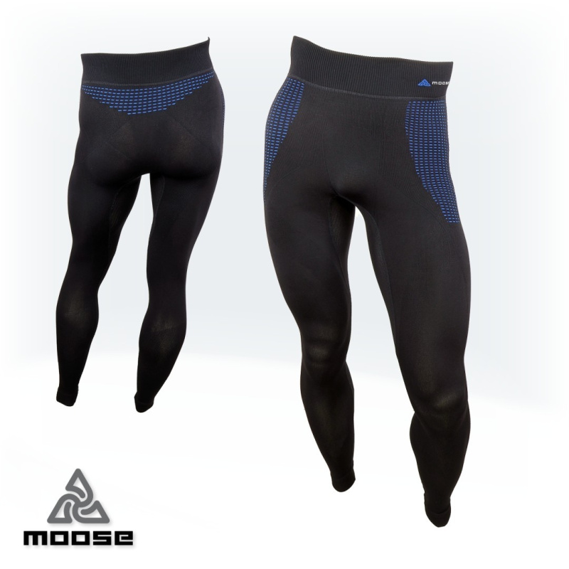 SPEED PANTS LSL MEN seamless polokompresní termoprádlo Moose modrá M / L