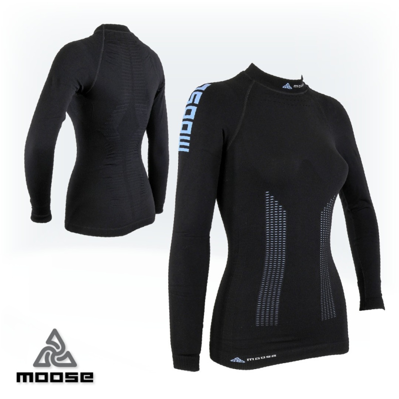 SPEED TEE LSL WOMEN seamless polokompresní termoprádlo Moose modrá XL / XXL