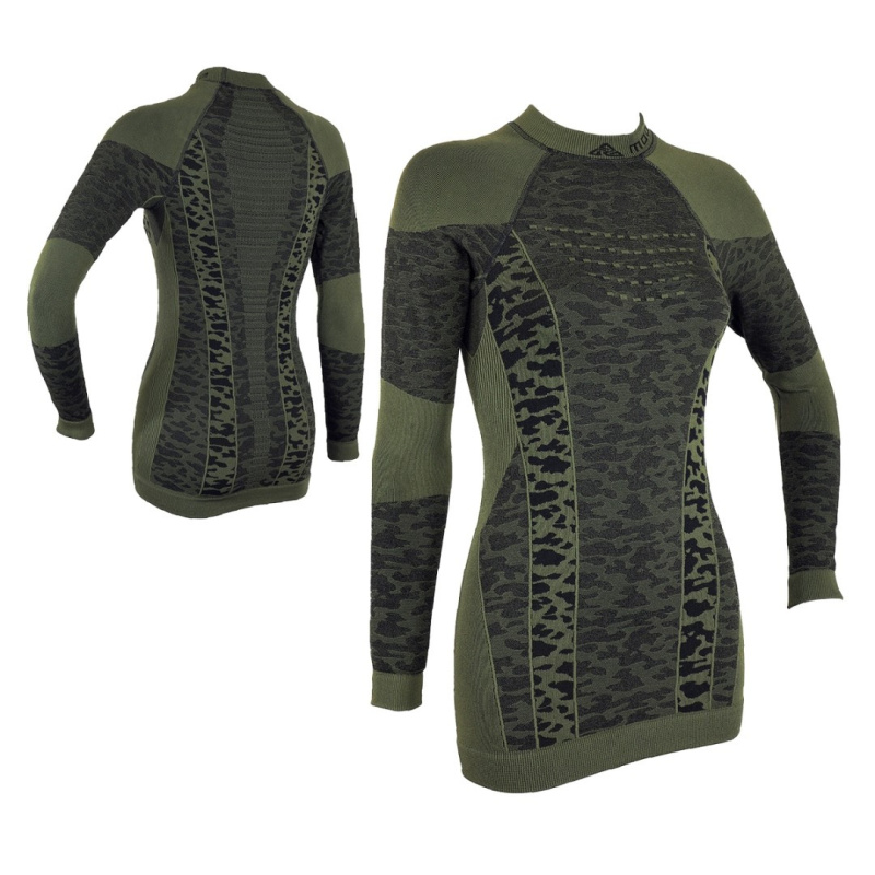 ELEMENT TEE WOMEN teplé prodloužené termoprádlo Moose zelená M / L