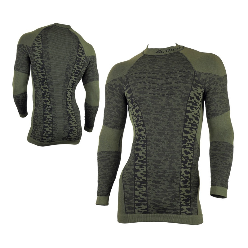 ELEMENT TEE MEN teplé prodloužené termoprádlo Moose zelená XS / S
