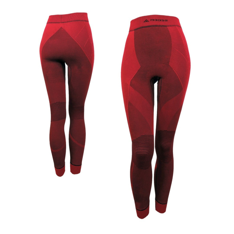 ELEMENT PANTS WOMEN teplé prodloužené termoprádlo Moose červená XS / S