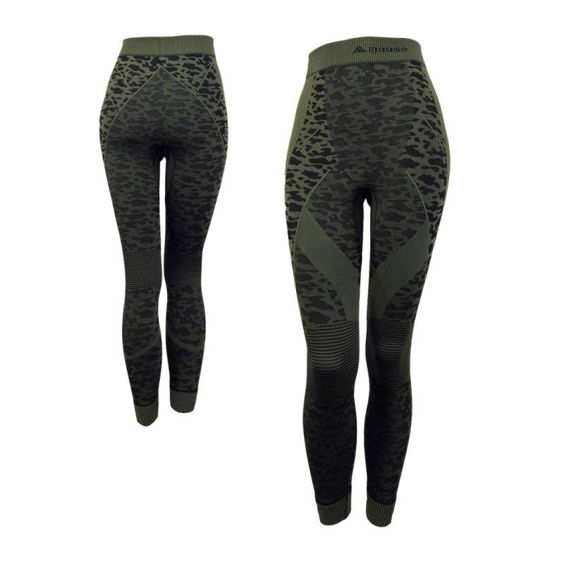 ELEMENT PANTS WOMEN teplé prodloužené termoprádlo Moose zelená XL / XXL