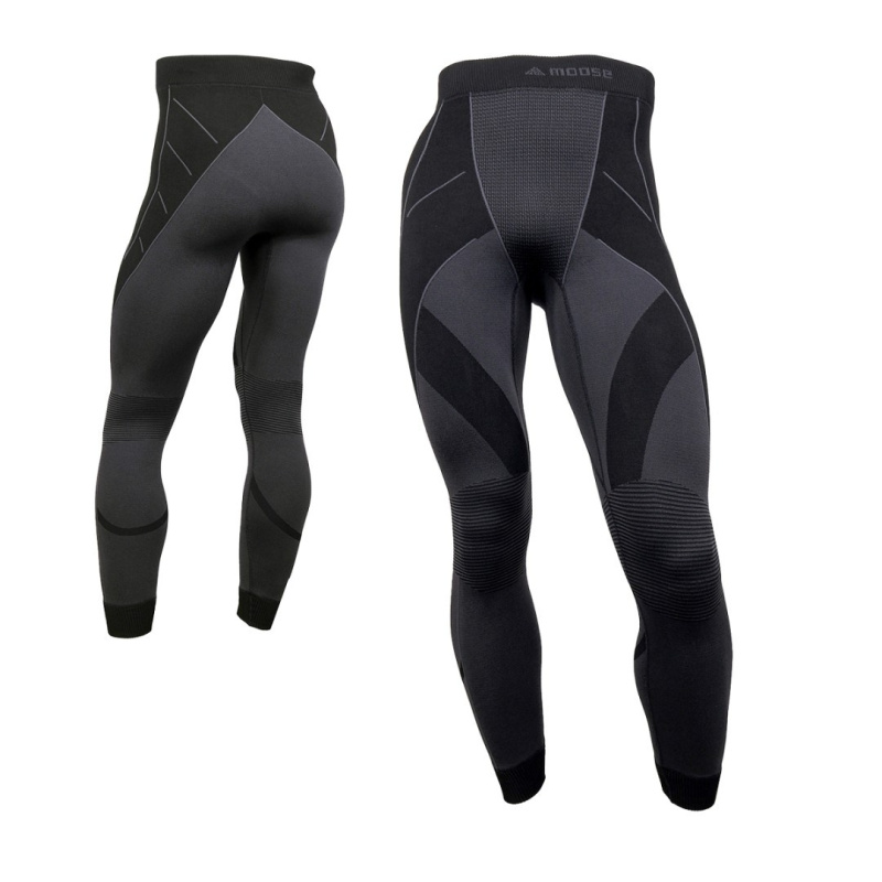 ELEMENT PANTS MEN teplé prodloužené termoprádlo Moose šedá M / L