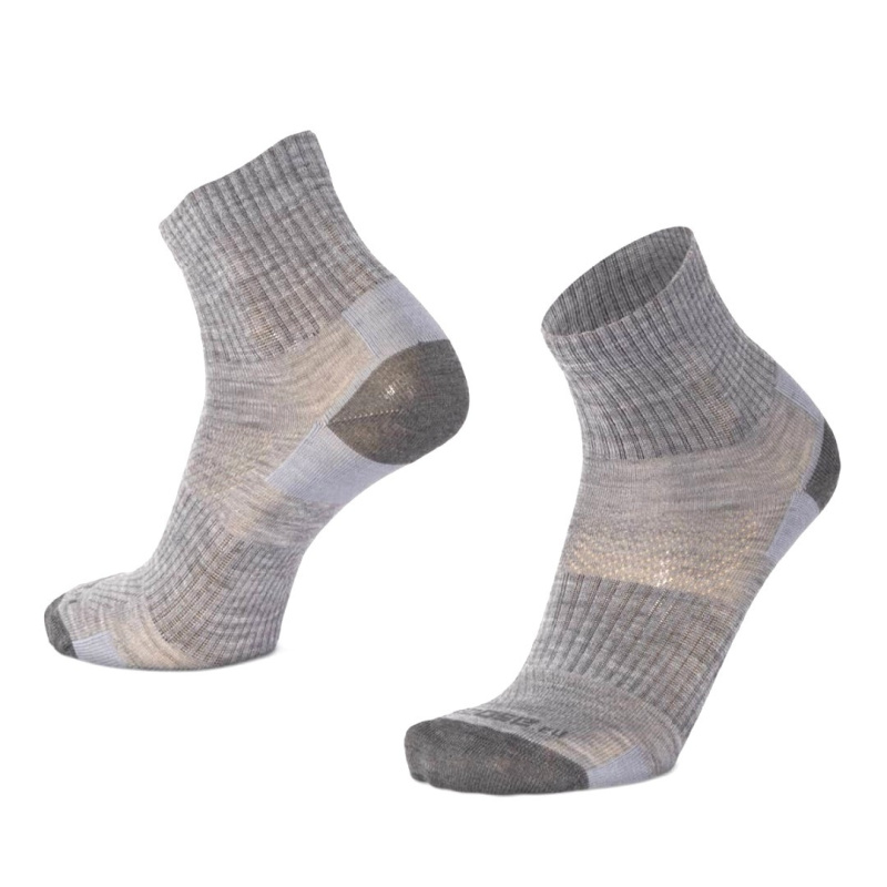 ORLIK ONE jednobarevné kotníkové merino ponožky Moose šedá XL