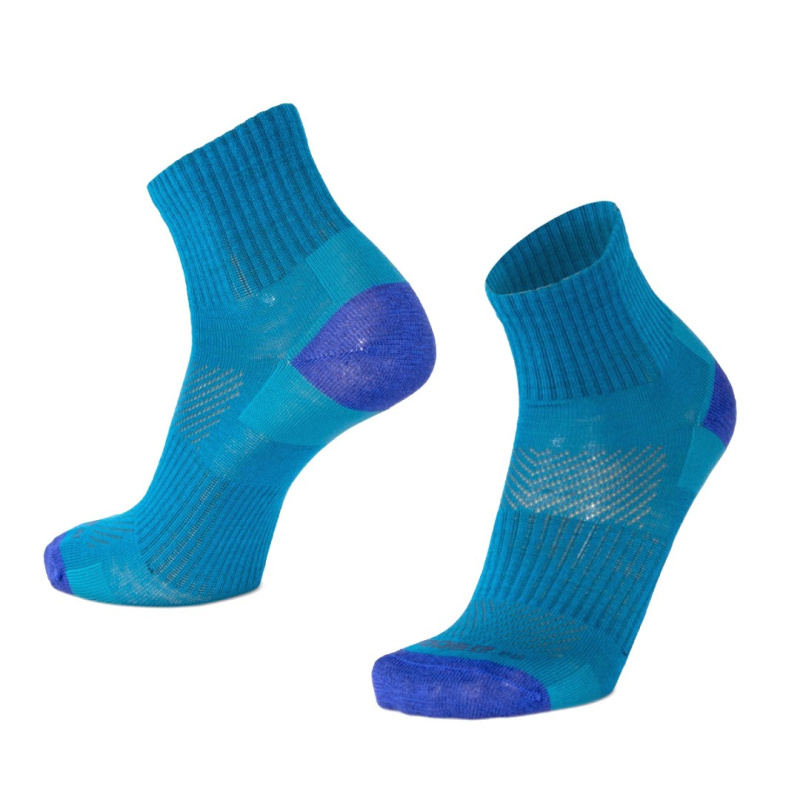 ORLIK ONE jednobarevné kotníkové merino ponožky Moose sv. modrá S