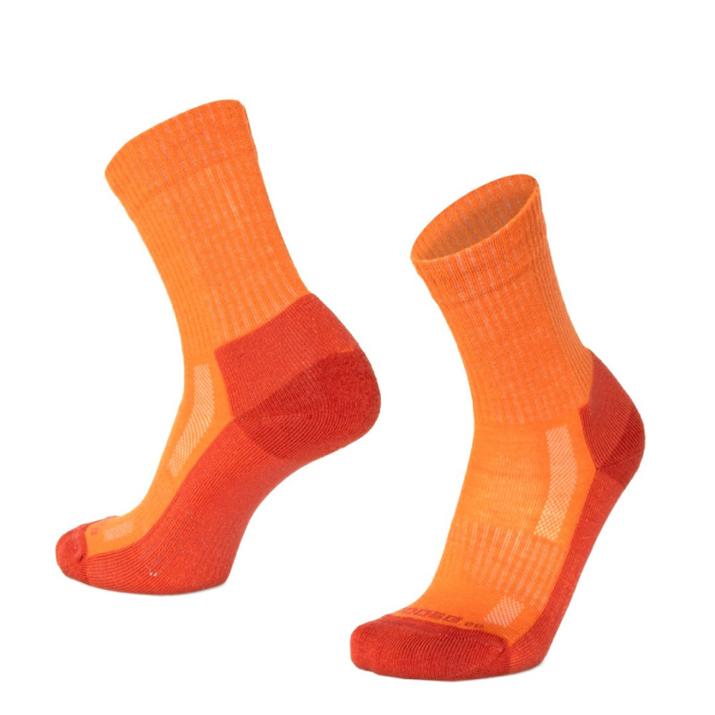 TATRAN BLOCK vysoké jednobarevné merino ponožky Moose rezavá M