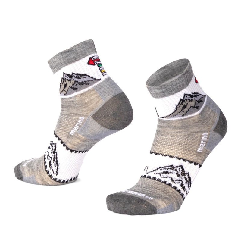 ORLIK KUDYTUDY kotníkové turistické merino ponožky Moose růžová M