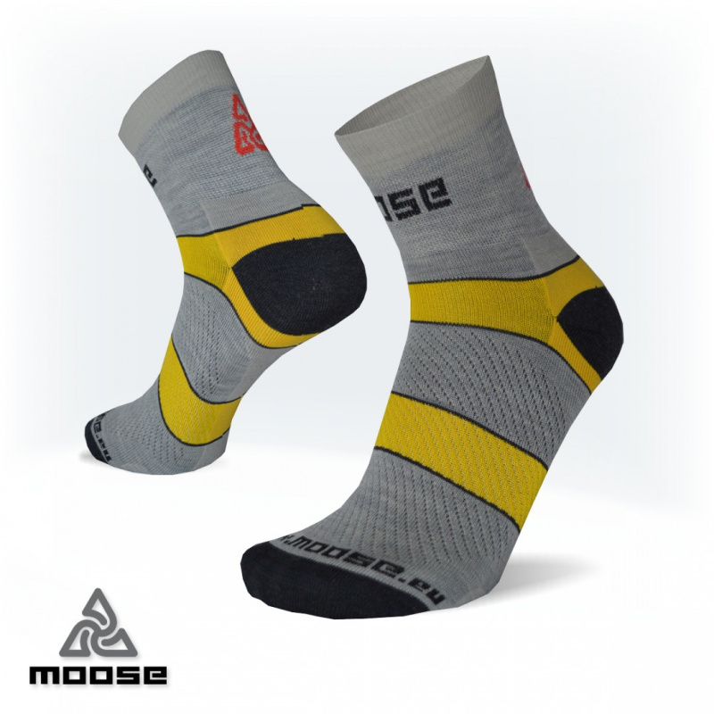 BASECAMP merino outdoorové ponožky Moose šedá XS