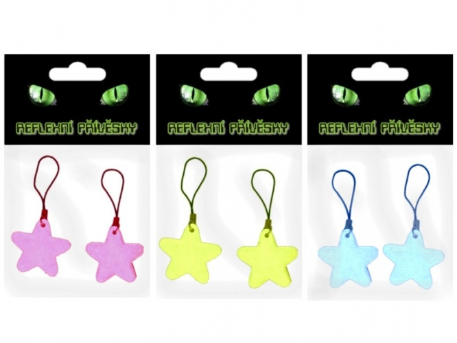 Přívěsky (2ks/sac) reflexní zipper