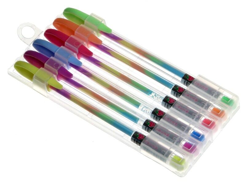 Pero gelové sada Multicolor 6 barev