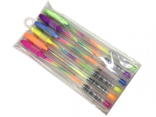 Pero gelové sada Multicolor 6 barev