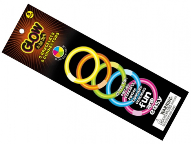 Svítící tyčinka - náramek - sada 5ks