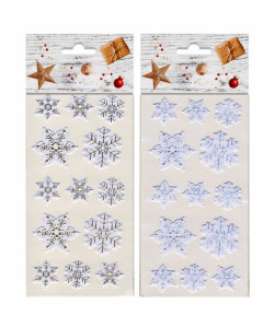 Samolepky pěnové vločky 10x24,5cm