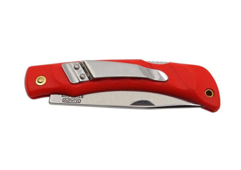 Mikov CROCODILE NUZ 243-NH-1/SPONA červená Zavírací nůž