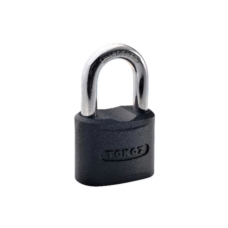 Tokoz Visací zámek Alfa 50, 3 klíče, černý, 84 x 53 x 27 mm